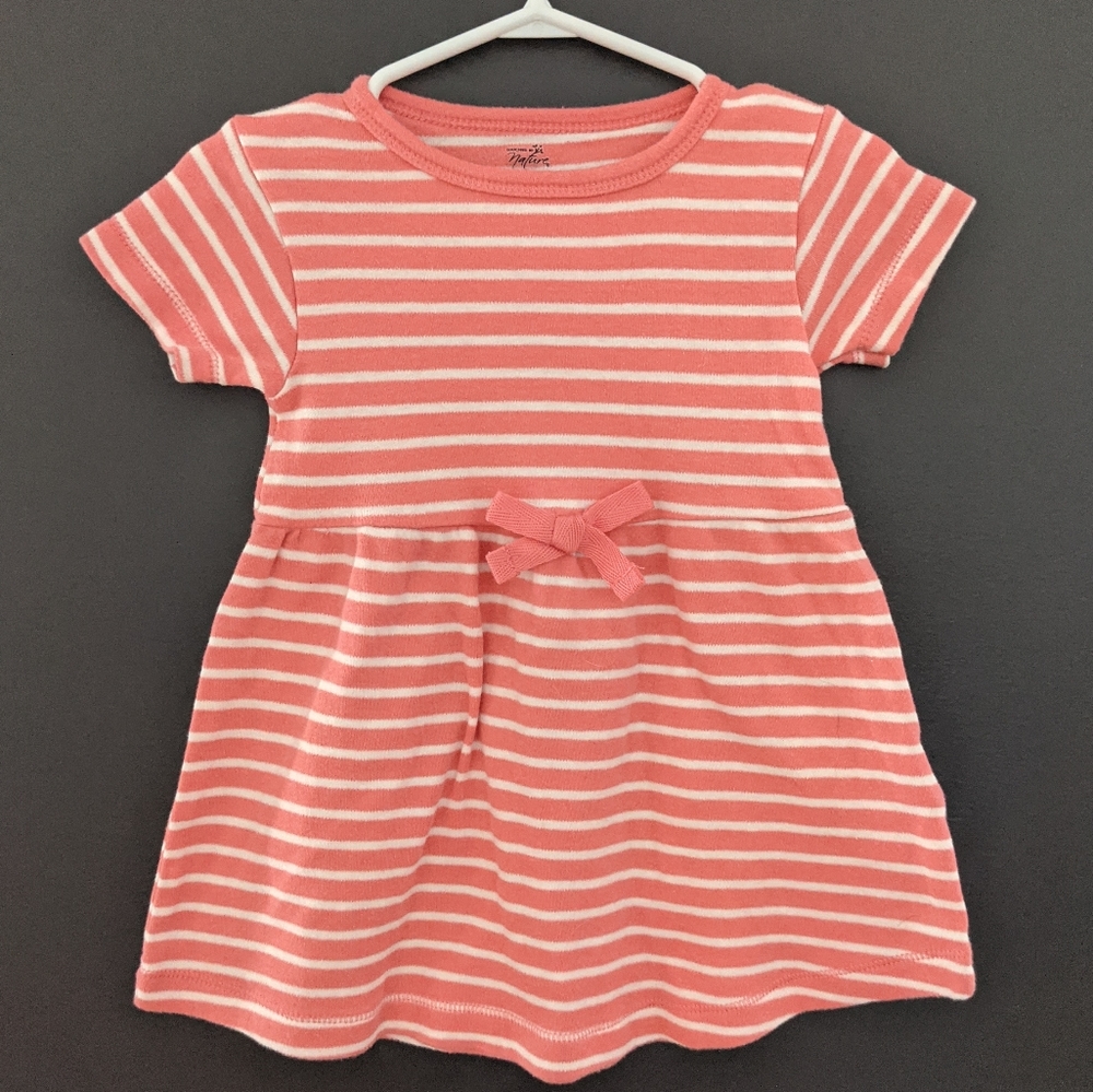 Striped organic cotton dress